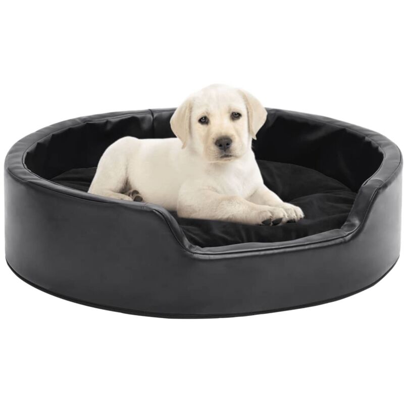 foto del prodotto lettino per cani nero 69x59x19 cm in peluche e similpelle vidaxl