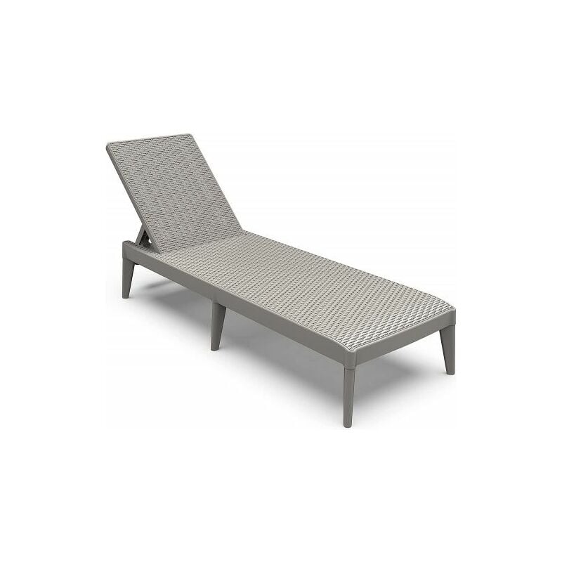 foto del prodotto lettino per giardino in resina rattan numana grigio fp 22 53492 