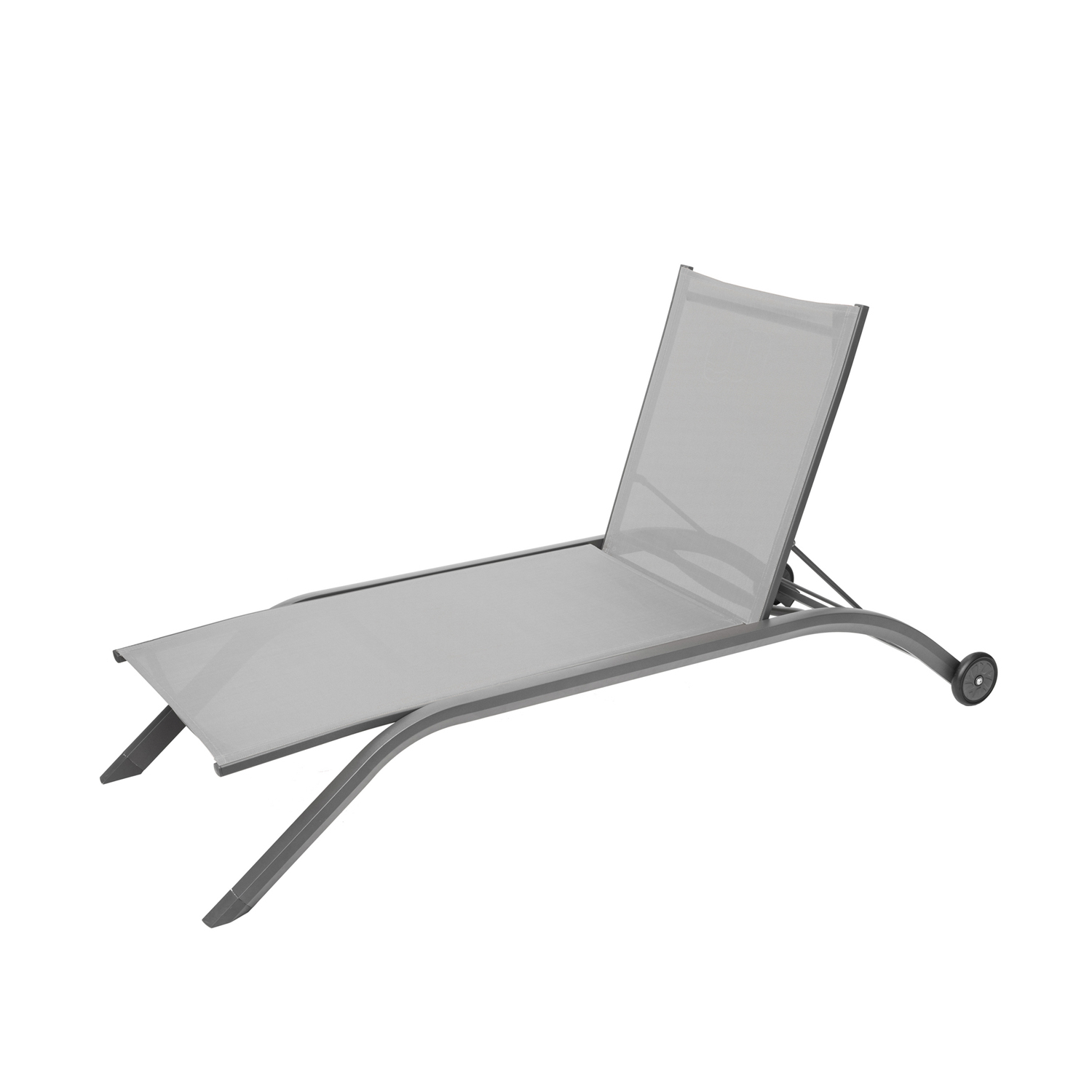 foto del prodotto lettino prendisole 201x99x80 cm milenio grigio