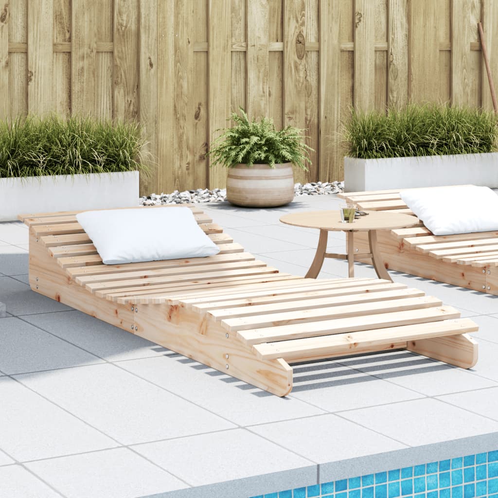foto del prodotto lettino prendisole 205x80x31,5 cm in legno massello di pinocod mxl 114416