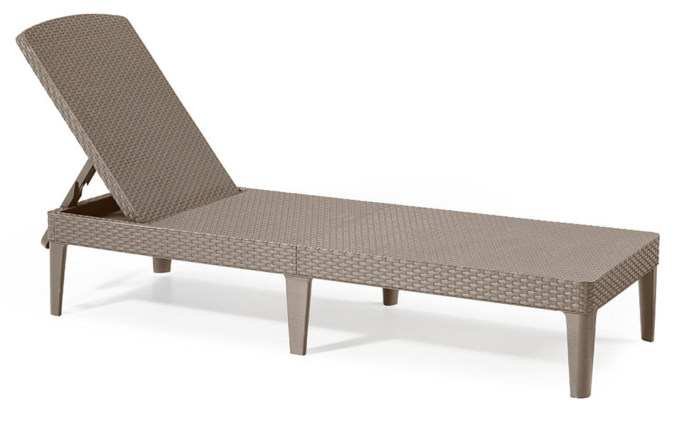 foto del prodotto lettino prendisole da giardino 187,5x58x29 cm in resina keter jaipur cappuccino