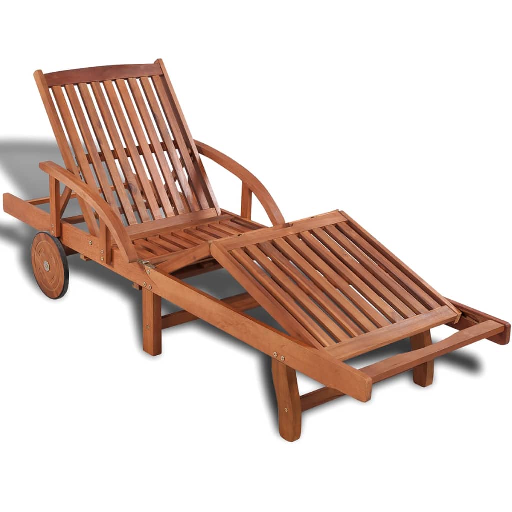 foto del prodotto lettino prendisole in legno massello di acacia cod mxl 9185