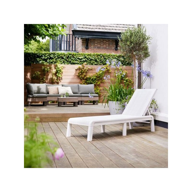 foto del prodotto lettino prendisole mallorca sunlounger bianco keter