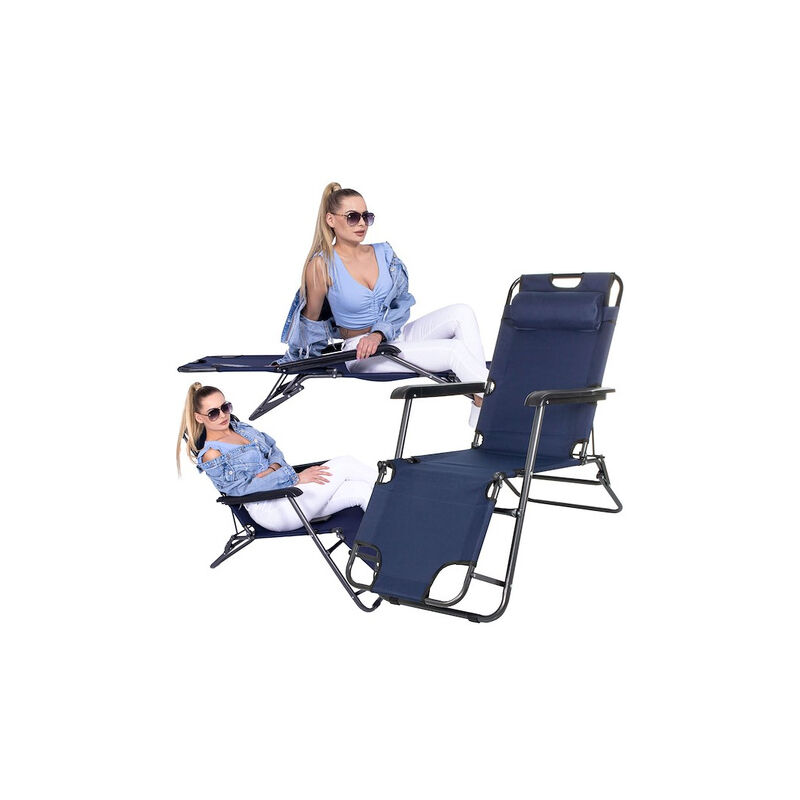 foto del prodotto lettino prendisole poggiatesta lettino relax stretto poggiapiedi lettino per il tempo libero pieghevole in metallo h x l x l 80 x 60 x 120 cm