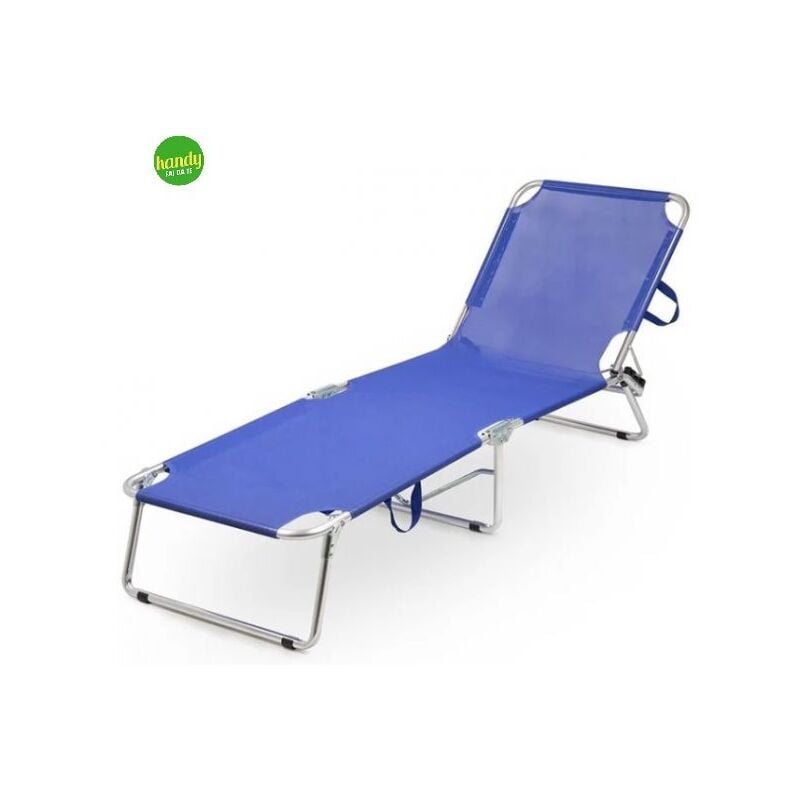 foto del prodotto lettino sand fdm con 3 gambe in ferro blu