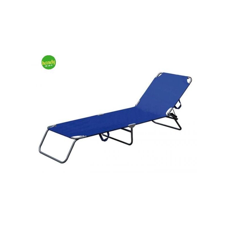 foto del prodotto lettino sand fdm con 3 gambe in ferro blu