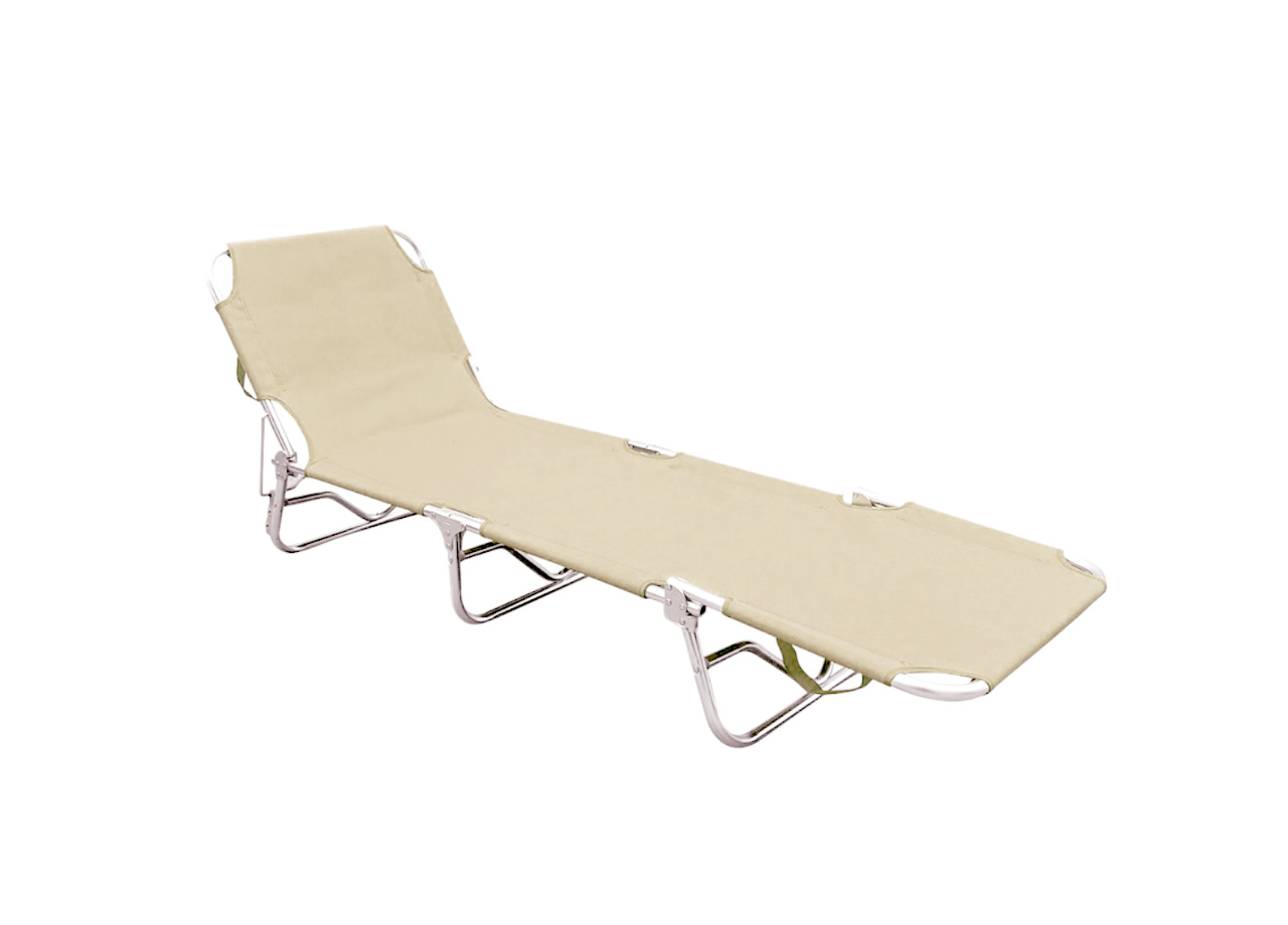foto del prodotto lettino spiaggia piscina schienale regolabile pieghevole camping beach buenos aires lettino beige