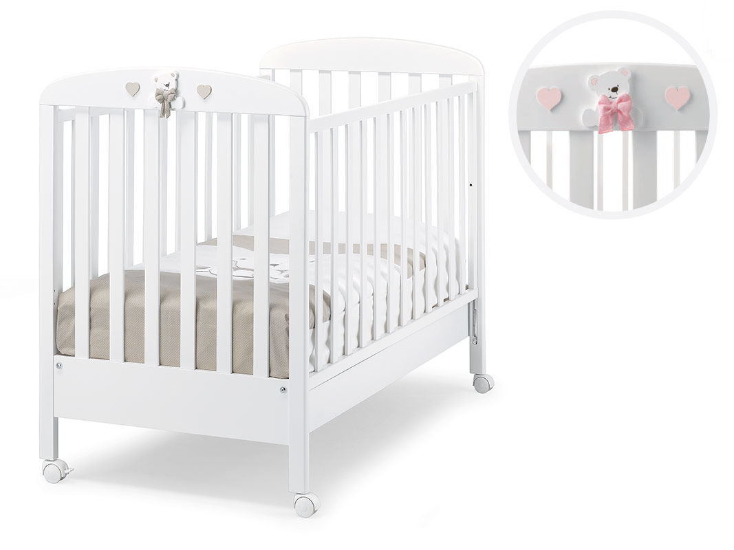 foto del prodotto lettino tatino bianco rosa 8050612382577