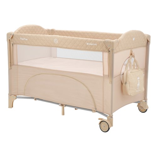 foto del prodotto lettino viaggio kikka boo 31003010111 milky way pieghevole 2 livelli c