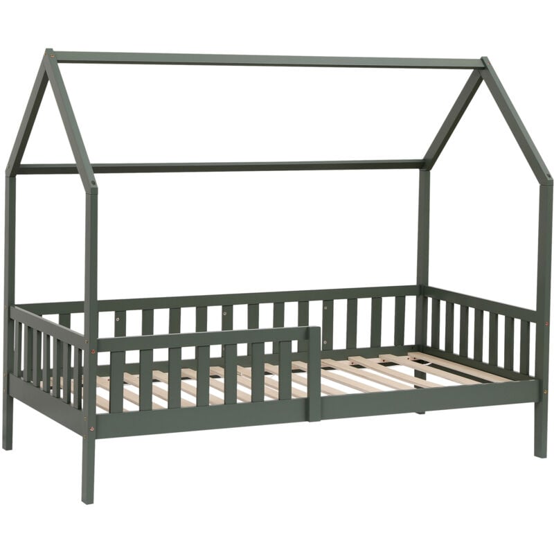 foto del prodotto letto a capanna per bambini 190x90cm verde marceau