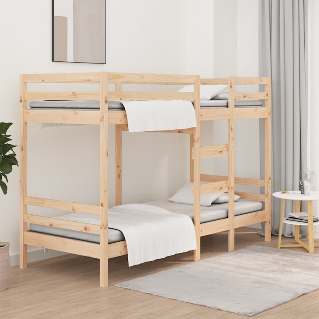 foto del prodotto letto a castello 75x190 cm in legno massello di pino cod mxl 57117