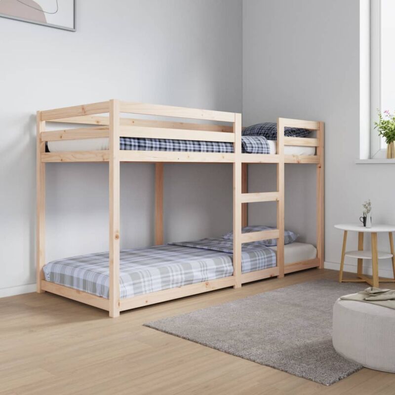 foto del prodotto letto a castello 75x190 cm in legno massello di pino vidaxl