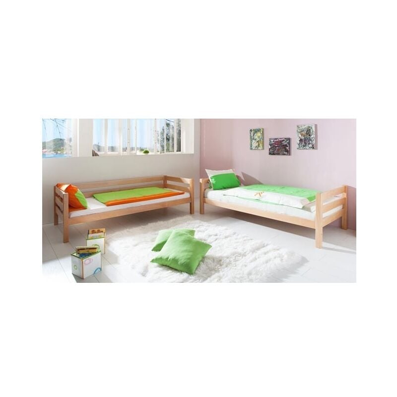 foto del prodotto letto a castello legno olimpo naturale 80 x 190 senza scivolo