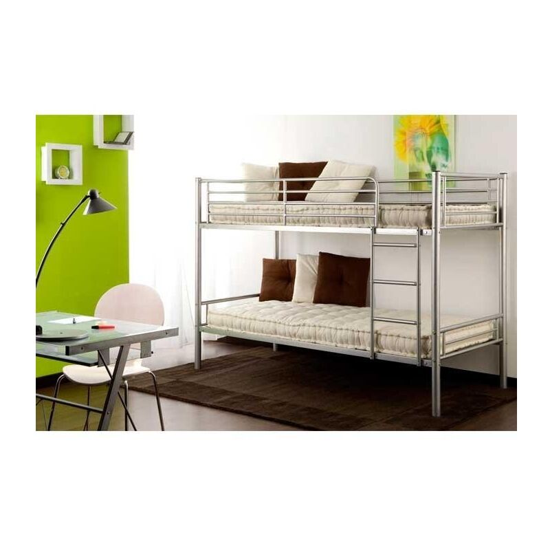 foto del prodotto letto a castello twins argento