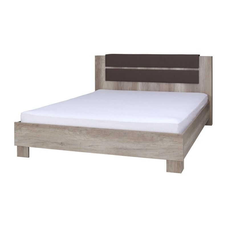 foto del prodotto letto adulto design romi 180x200 cm colore dab canyon. ideale per la tua camera da letto.
