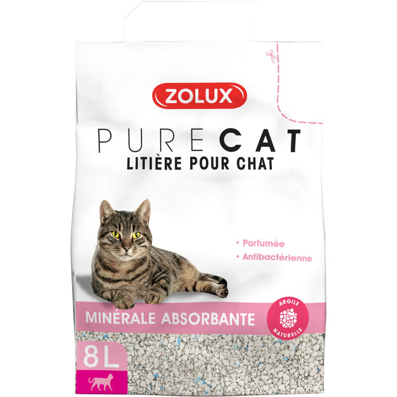 foto del prodotto letto assorbente minerale profumato purecat 8l zolux