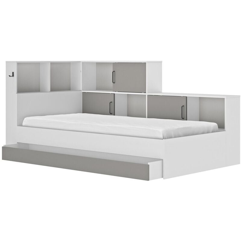 foto del prodotto letto con cassetti e mensole 90x200 cm erwan