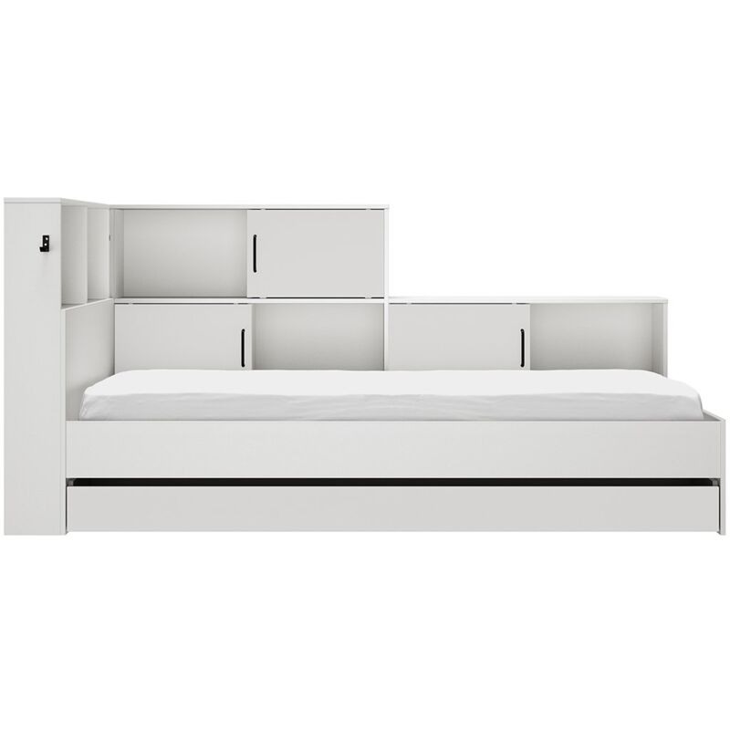 foto del prodotto letto con cassetti e mensole 90x200 cm erwan