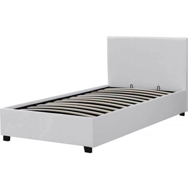 foto del prodotto letto con contenitore carla bianco 90 x 190 cm