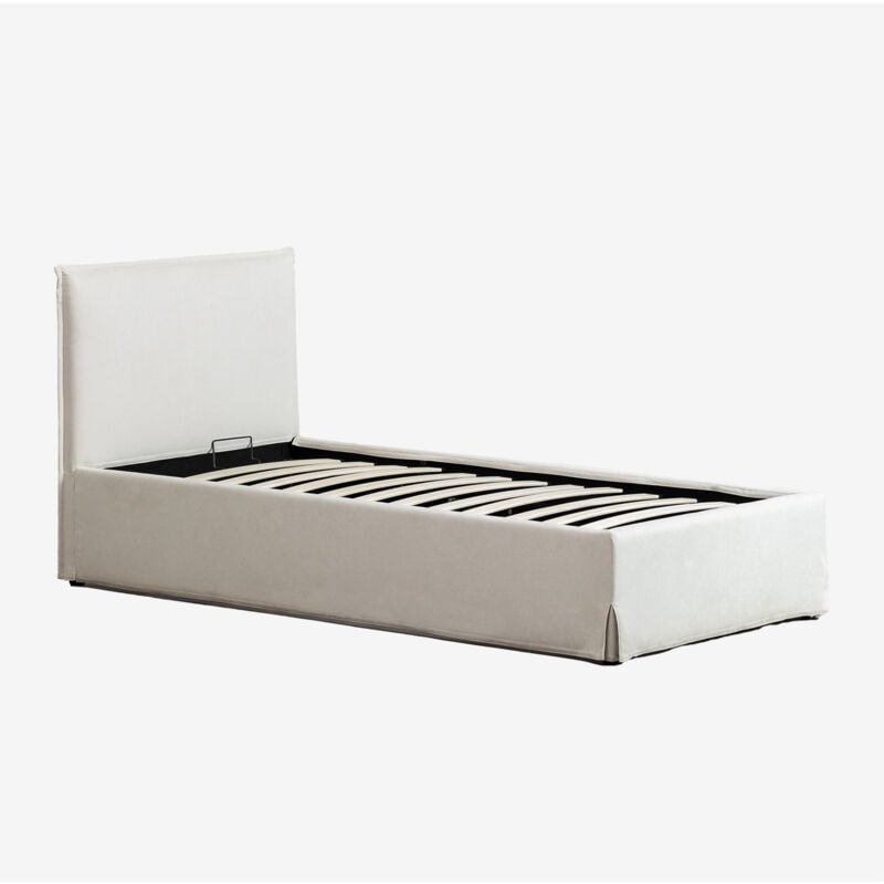 foto del prodotto letto con contenitore imbottito lorea sklum