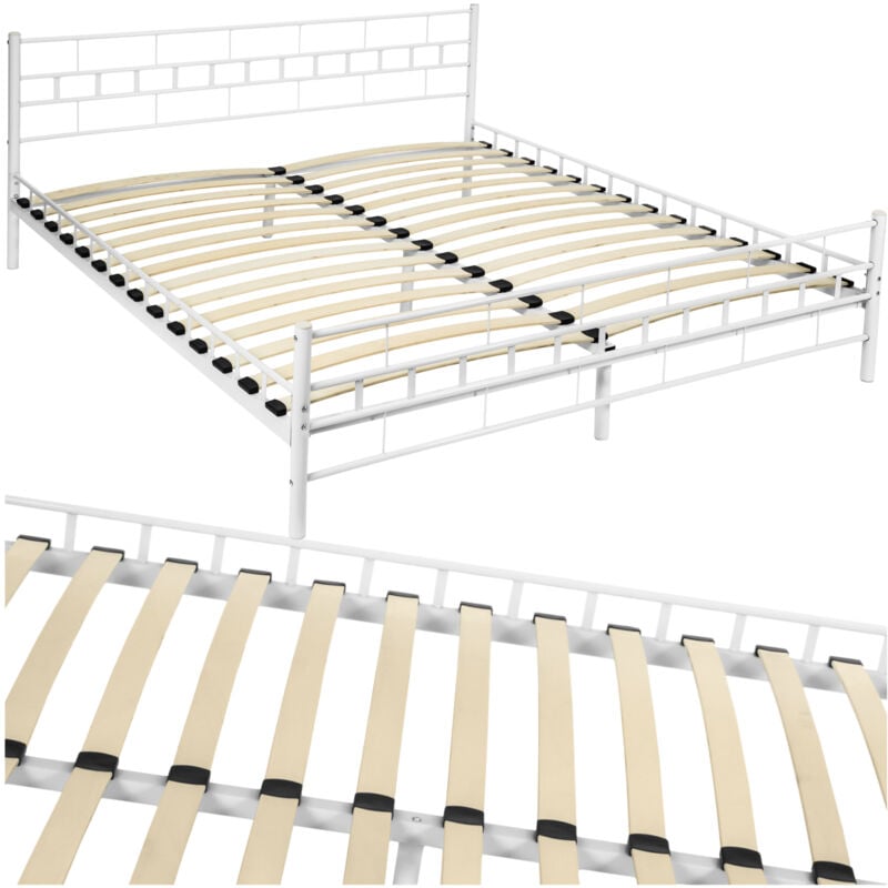 foto del prodotto letto con rete a doghe - 200 x 180 cm