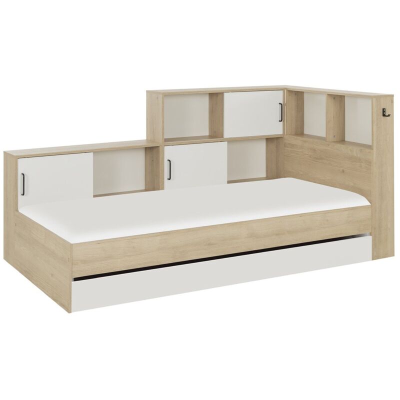 foto del prodotto letto con vani portaoggetti 90x200 erwan