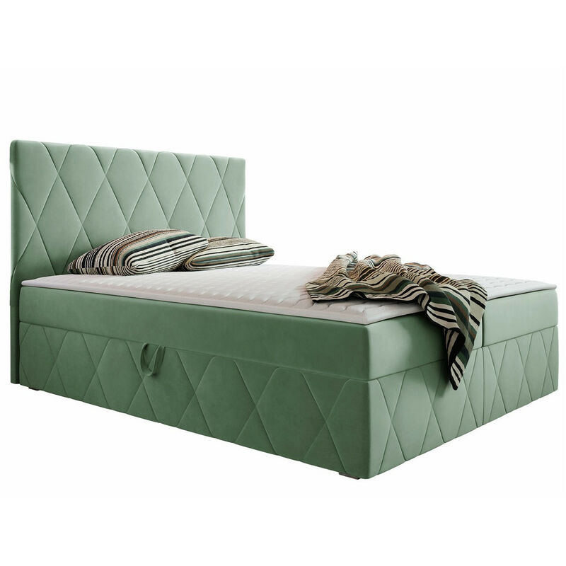 foto del prodotto letto continentale comfivo 225, magic velvet 2227, doppio, continentale, 140x200, arazzo, 143x206x112cm