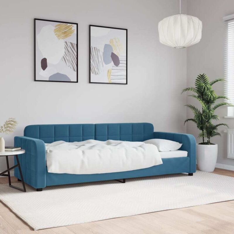 foto del prodotto letto da giorno 80x200 cm in velluto - vidaxl