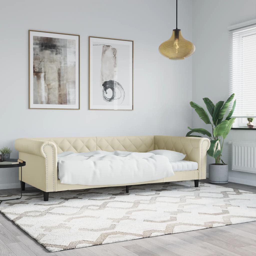 foto del prodotto letto da giorno crema 100x200 cm in similpellecod mxl 94658
