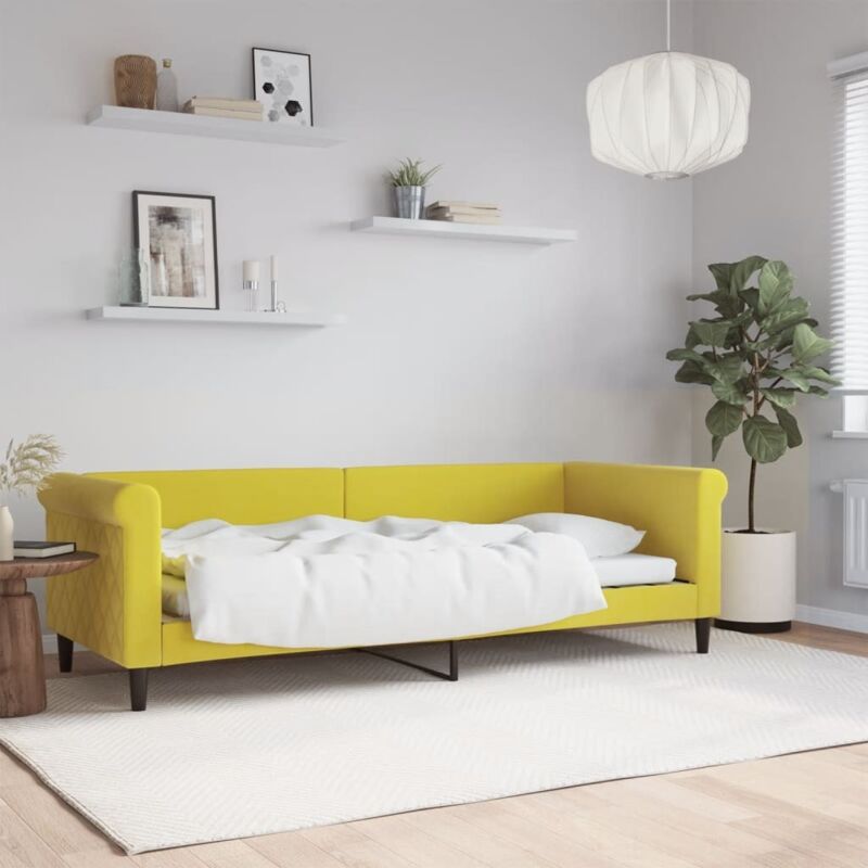 foto del prodotto letto da giorno giallo 80x200 cm in vellutocod mxl 118627