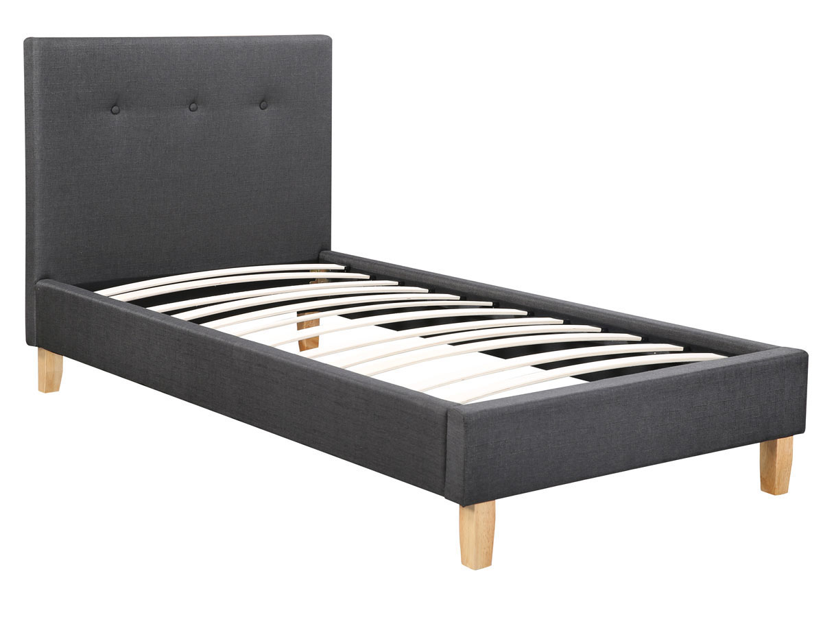 foto del prodotto letto elise 90 x190cm grigio
