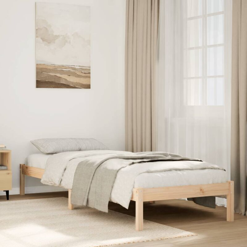 foto del prodotto letto extra lungo senza materasso 100x220 cm in legno di pino vidaxl