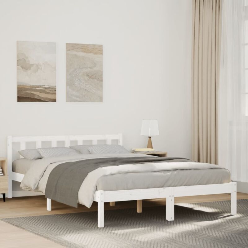 foto del prodotto letto extra lungo senza materasso 160x210 cm in legno di pino vidaxl
