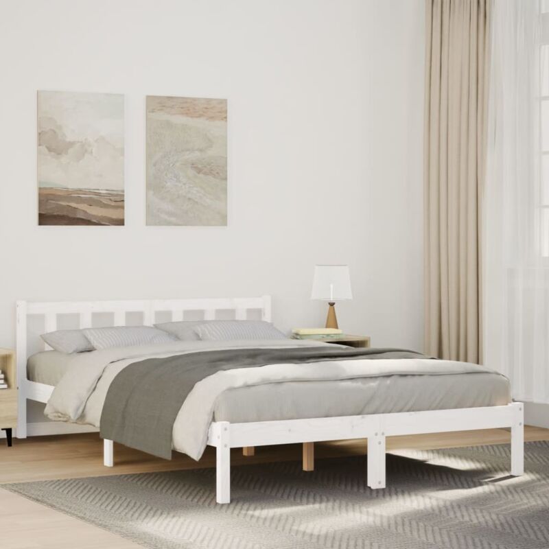 foto del prodotto letto extra lungo senza materasso 160x220 cm in legno di pino vidaxl