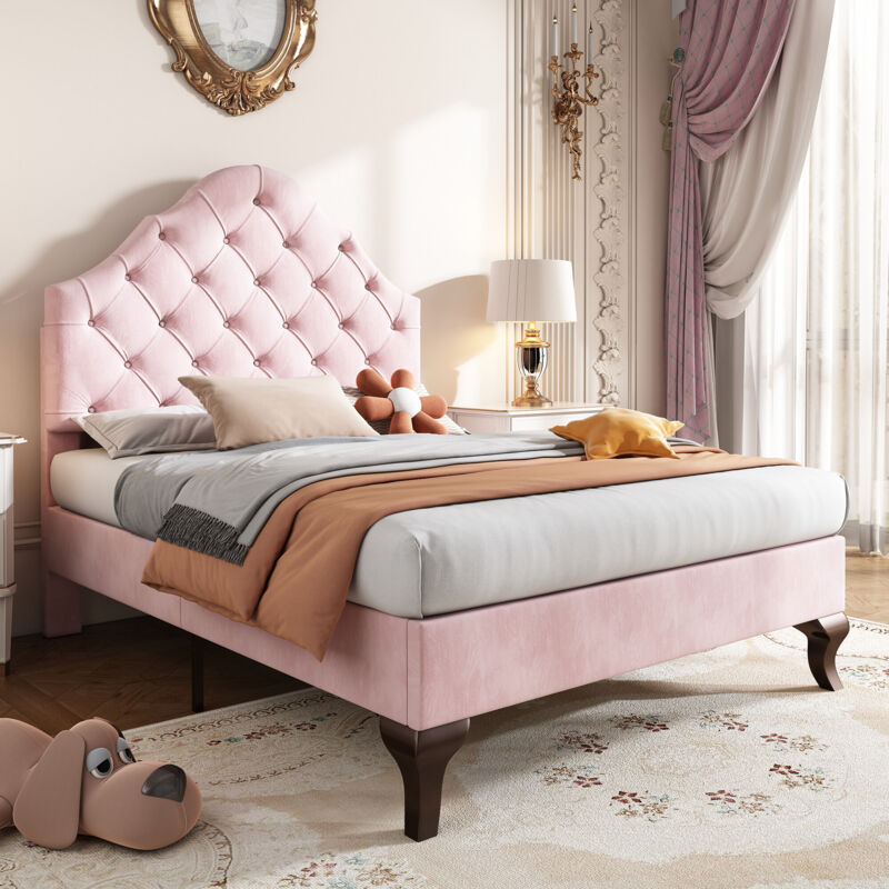 foto del prodotto letto imbottito 90200 con rete a doghe e testiera, letto imbottito con testiera regolabile in altezza, letto per ragazzi, letto singolo, supporto a