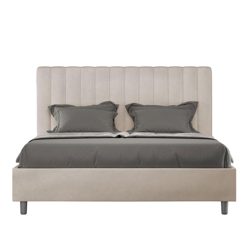 foto del prodotto letto imbottito matrimoniale 160x190 cm agueda contenitore,microfibra,sabbia