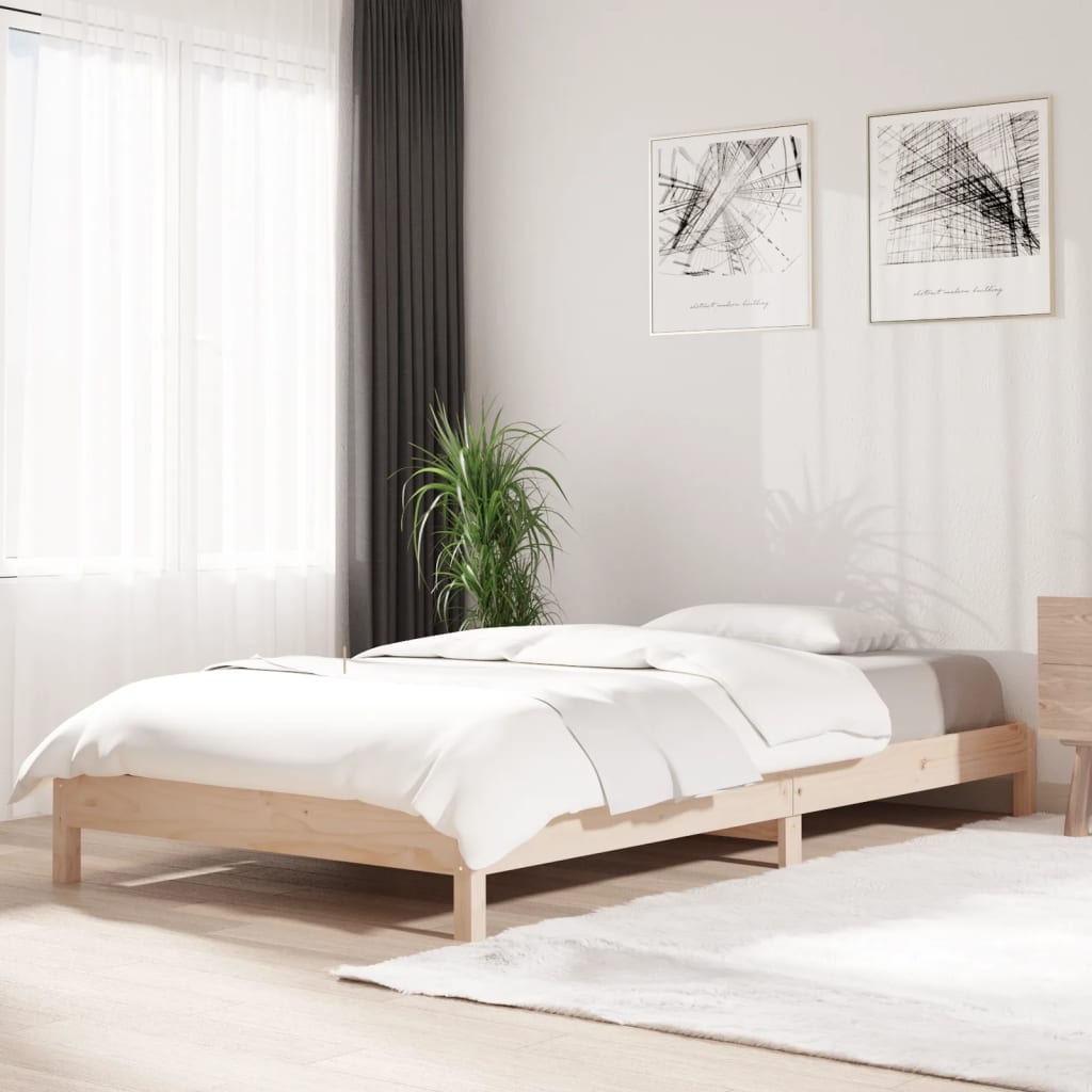 foto del prodotto letto impilabile 80x200cm in legno massello di pino
