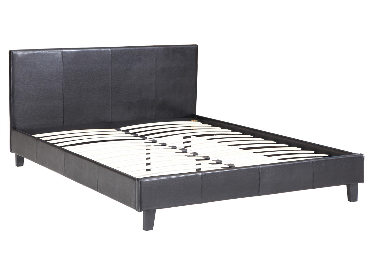 foto del prodotto letto lina 160 x 200 cm nero