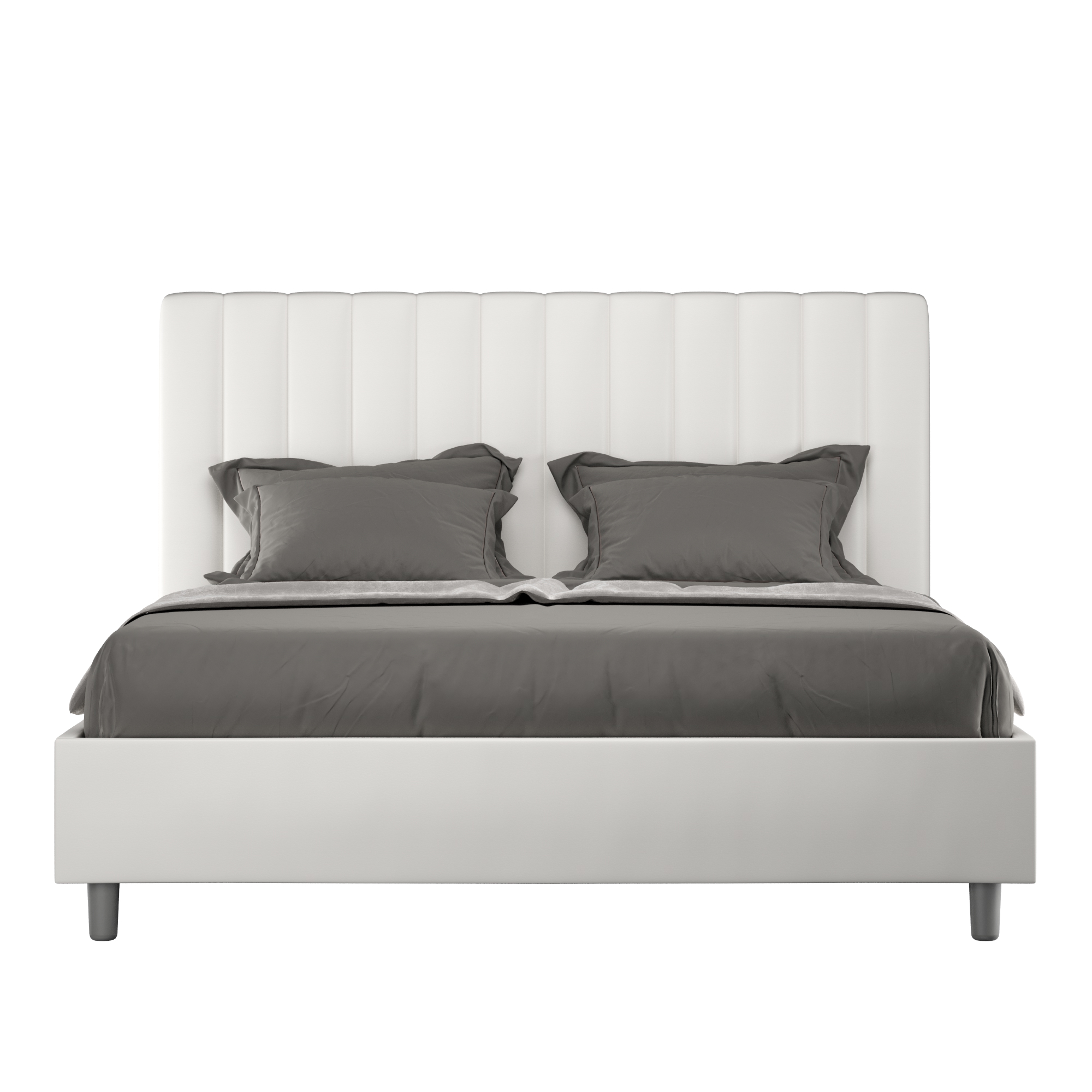 foto del prodotto letto matrimoniale 160x190 cm senza rete agueda bianco