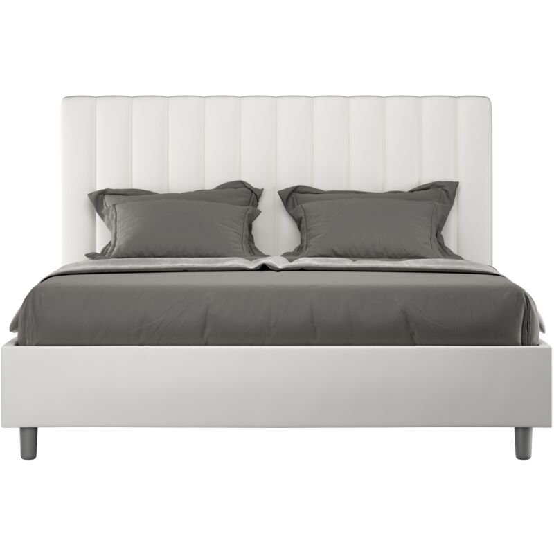foto del prodotto letto matrimoniale 160x210 cm senza rete agueda bianco