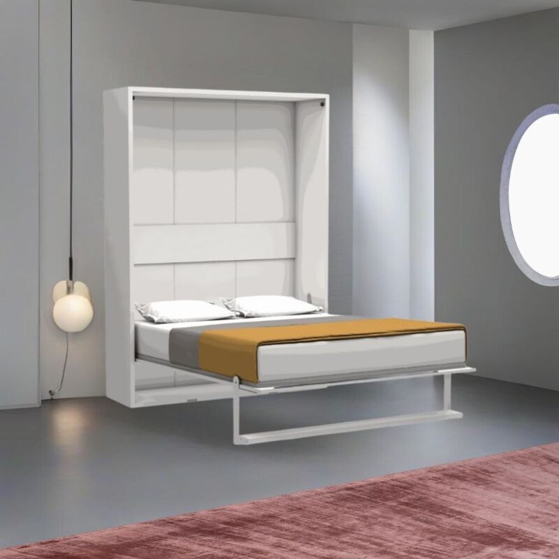 foto del prodotto letto matrimoniale a scomparsa colore bianco 152x208h cm loft