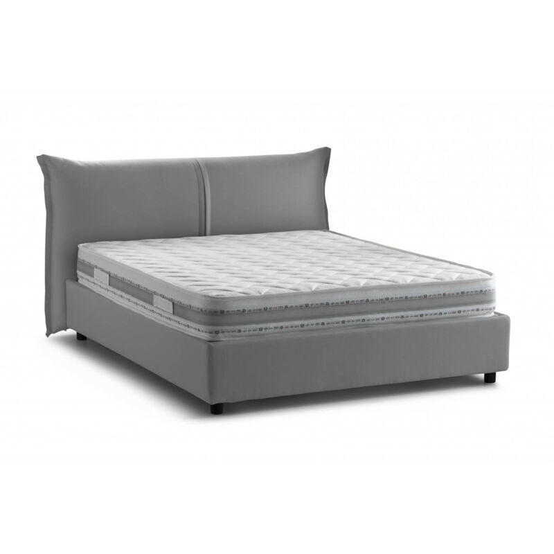 foto del prodotto letto matrimoniale aldus, letto contenitore con rivestimento in tessuto, 100 made in italy, apertura frontale, con materasso cm 160x200 incluso,