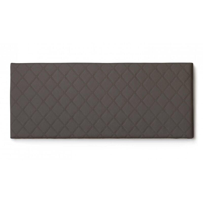 foto del prodotto letto matrimoniale cleopatra, testata in ecopelle a muro, 100 made in italy, adatta a letto matrimoniale, cm 170x60, tortora, con imballo rinforzato
