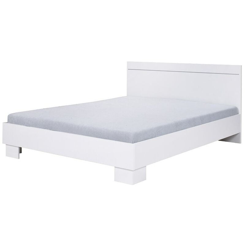 foto del prodotto letto matrimoniale como. dimensioni materasso 160x200 cm con doghe. letto moderno e di design per camera da letto.