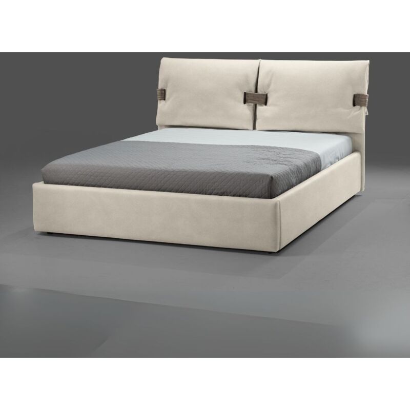 immagine 0 del prodotto letto matrimoniale con contenitore tessuto colore beige 176x218 cm jarrie