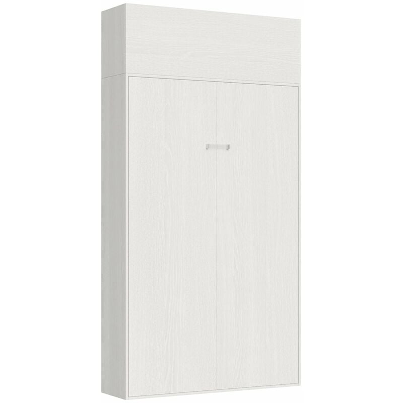 foto del prodotto letto matrimoniale francese a scomparsa salvaspazio kentaro h250 cm bianco