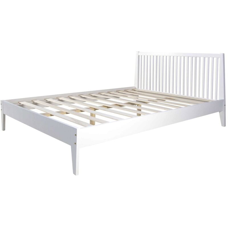 foto del prodotto letto matrimoniale in legno per due persone con rete a doghe 140x200 cm lit06185