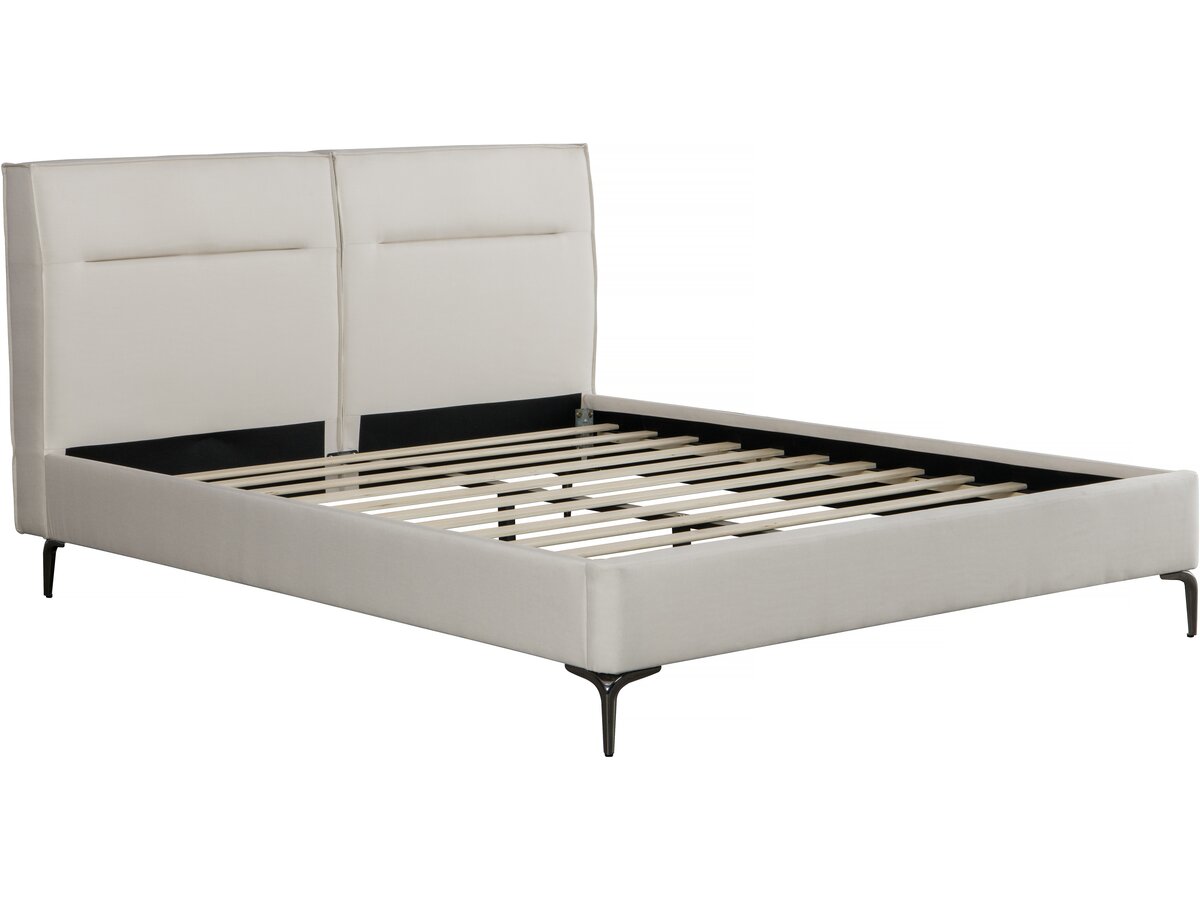 foto del prodotto letto matrimoniale in tessuto di design moritz 180 x 200 cm beige