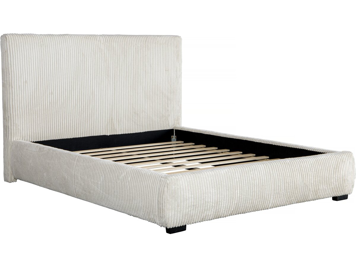 foto del prodotto letto matrimoniale in velluto a coste quot montana quot 180 x 200 cm beige