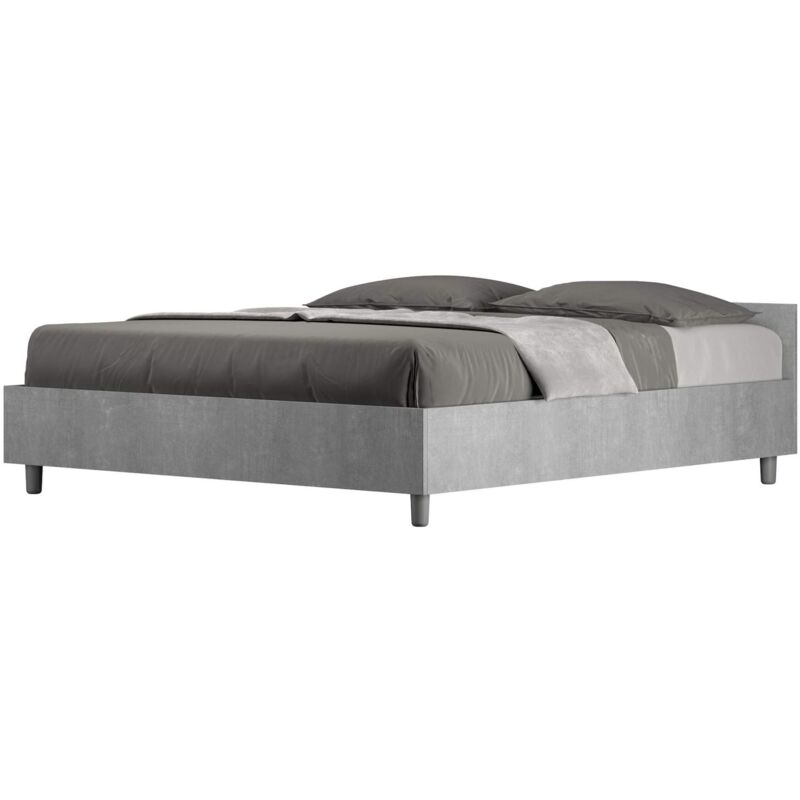 foto del prodotto letto matrimoniale nuamo dimensione rete 160x200 tipologia letto senza rete colore grigio
